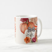 Herfst Pumkin Floral Koffiemok (Voorkant rechts)