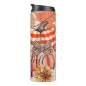 Herfst Pumkin Floral Thermosbeker (Geroteerd rechts)