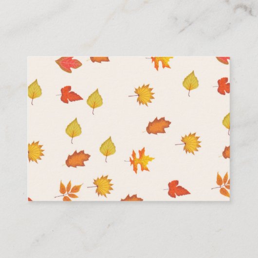 Herfst Pumkin vrijgezellenfeest register Informatiekaartje (Achterkant)