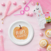 Herfst Pumpkin Autumn | Baby shower Papieren Bordje (Feest)