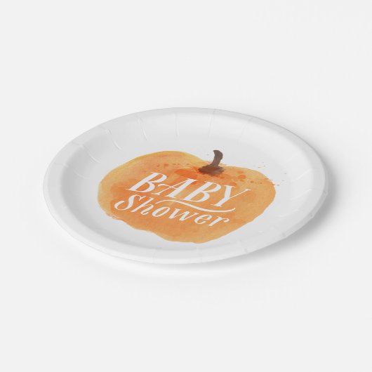 Herfst Pumpkin Autumn | Baby shower Papieren Bordje