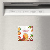 Herfst Pumpkin Autumn Berries Colorful Maple Leave Magneet (Insitu (Vaatwasser))