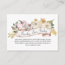 Herfst Pumpkin Autumn Books for Baby Enclosure Car Informatiekaartje