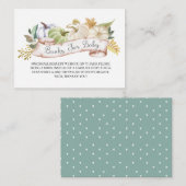 Herfst Pumpkin Autumn Books for Baby Enclosure Car Informatiekaartje (Voorkant / Achterkant)