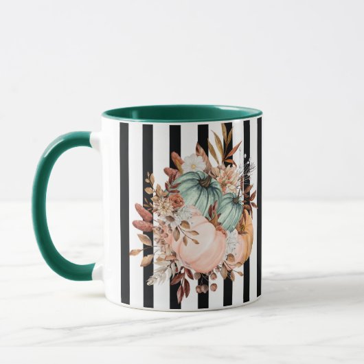 Herfst Pumpkin - Autumn Floral Coffee Mok (Links)