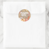 Herfst Pumpkin — Autumn Kraft Paper Ronde Sticker (Tas)