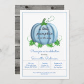 Herfst Pumpkin Baby Baby shower Kaart (Voorkant / Achterkant)