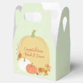 Herfst Pumpkin Baby shower Bedankdoosjes (Geopend)