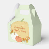 Herfst Pumpkin Baby shower Bedankdoosjes (Voorkant Zijde)