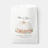 Herfst Pumpkin Baby shower Bedankzakje (Voorkant)