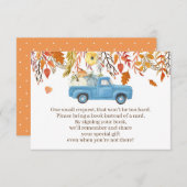 Herfst Pumpkin Baby shower Books for Baby Kaarten (Voorkant / Achterkant)