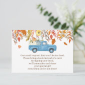 Herfst Pumpkin Baby shower Books for Baby Kaarten (Staand voorkant)