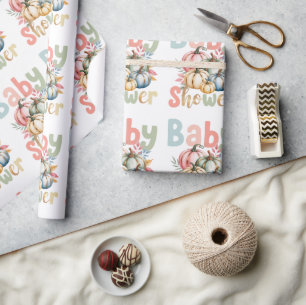 Herfst Pumpkin Baby shower Cadeaupapier