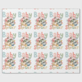 Herfst Pumpkin Baby shower Cadeaupapier (Vlak)