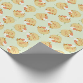 Herfst Pumpkin Baby shower Cadeaupapier