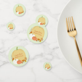 Herfst Pumpkin Baby shower Confetti