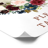 Herfst Pumpkin Baby shower Favors Sign. Poster (Hoek)