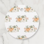 Herfst Pumpkin Baby shower Hartelijk dank Bedankjes Labels (Achterkant)