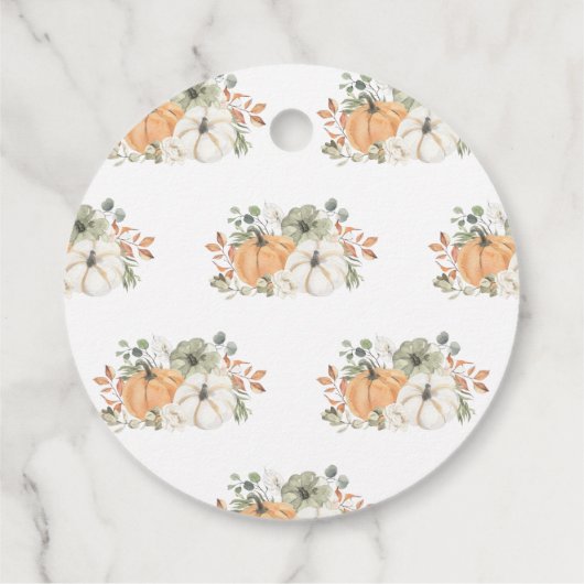 Herfst Pumpkin Baby shower Hartelijk dank Bedankjes Labels (Achterkant)