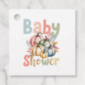 Herfst Pumpkin Baby shower Hartelijk dank Bedankjes Labels (Voorkant)