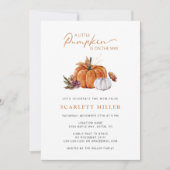 Herfst Pumpkin Baby shower Kaart (Voorkant)