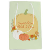 Herfst Pumpkin Baby shower Medium Cadeauzakje (Voorkant)