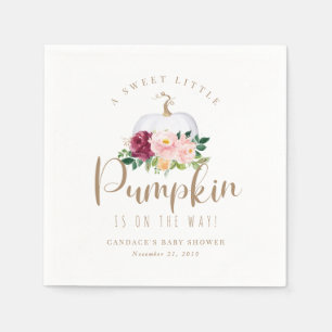 Herfst Pumpkin Baby shower Napkin Servet