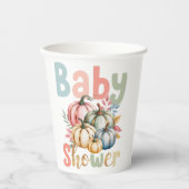 Herfst Pumpkin Baby shower Papieren Bekers (Voorkant)