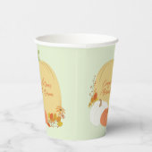 Herfst Pumpkin Baby shower Papieren Bekers (Rechts)