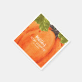 Herfst Pumpkin baby shower Servet (Hoek)