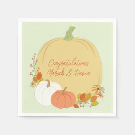 Herfst Pumpkin Baby shower Servet