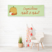 Herfst Pumpkin Baby shower Spandoek (Insitu)