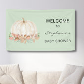 Herfst Pumpkin Baby shower Spandoek