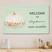 Herfst Pumpkin Baby shower Spandoek