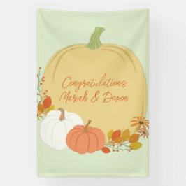 Herfst Pumpkin Baby shower Spandoek
