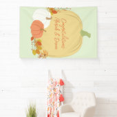 Herfst Pumpkin Baby shower Spandoek (Insitu)