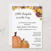 Herfst Pumpkin Baby shower Uitnodiging (Voorkant)