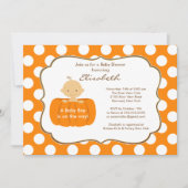Herfst Pumpkin Baby Shower - Uitnodiging (Voorkant)