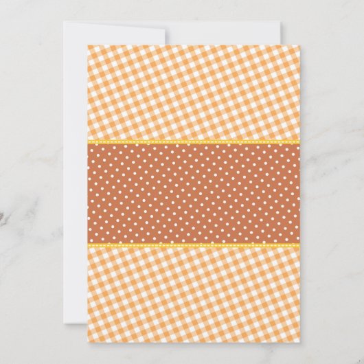 Herfst Pumpkin Baby shower Uitnodiging (Achterkant)