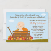 Herfst Pumpkin Baby shower Uitnodiging (Voorkant)