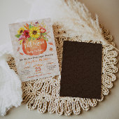 Herfst Pumpkin Baby shower Uitnodiging