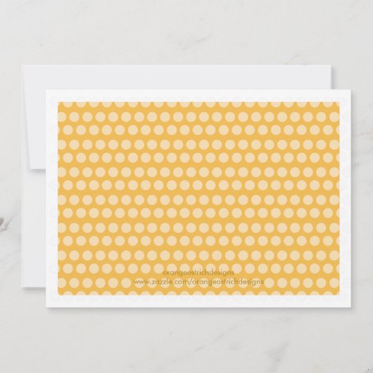 Herfst Pumpkin Baby shower Uitnodiging (Achterkant)