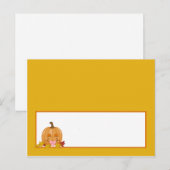 Herfst Pumpkin-Baby voor schrijfbare plaatskaart Briefkaart (Voorkant / Achterkant)