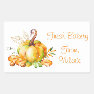 Herfst Pumpkin Bakery Label