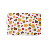 Herfst Pumpkin Berries Acorn Pattern Badmat (Voorkant)