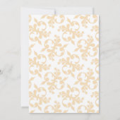 Herfst Pumpkin bespaart de datum van het huwelijk Kaart (Achterkant)