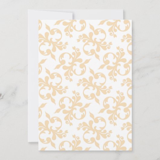 Herfst Pumpkin bespaart de datum van het huwelijk Kaart (Achterkant)