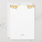 Herfst Pumpkin Bewegende Aankondiging (Achterkant)