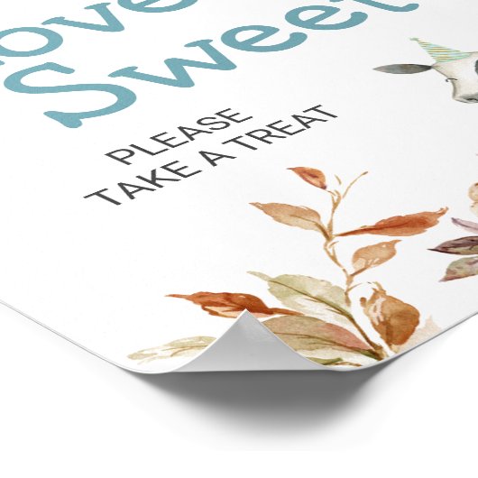 Herfst Pumpkin Boerderij Animal Tractor Love is Sw Poster (Hoek)