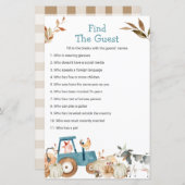 Herfst Pumpkin Boerderij Dier Zoek het gastspel (Voorkant / Achterkant)